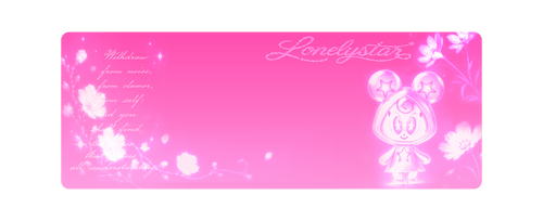 Lonelystar mousepad